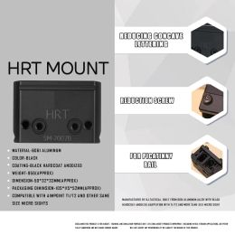 Accessories HRT SM2007B LOWER 1/3 Picatinny Optic MOUNT for Tactical Hunting Airsoft Red Dot Sight Aimpoint H1 H2 T1 T2 Weapon Airsoft AR15
