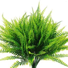 Decorative Flowers Simulation Fern Leaf Artificial Flower Home Decor Grass Green Plants Persian Leaves For DIY Christmas Wedding Decorations