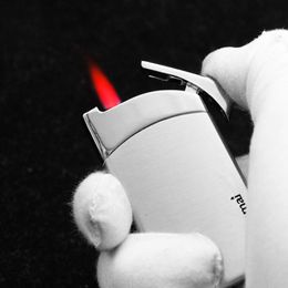 Super Windproof Cigarette Lighter Custom Red Flame Lighter Plating Cool Torch Lighter