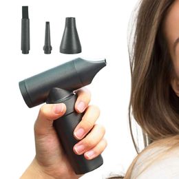 Hair Dryers Travel Dryer USB Charging Lightweight Multi functional Quick Drying Strong Wireless Suitable for Female and Male Home Salons Q240429