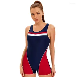 Women's Swimwear Sports One Piece Bikini Women 2024 Patchwork Conservative Sexy Suspender Lace-up Halter Backless Beach Bathing Suit