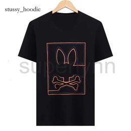 Rabbit Psychological Bunny Shirt American Designer Business Fashion Tees Mens Women Usa High Street Psychological Bunny Polo Skull Rabbits Bunny 3506