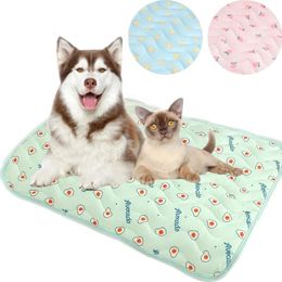 Dog Mat Cooling Summer Pad for Dogs Cat Blanket Sofa Breathable Pet Bed Washable Small Medium Large 240424