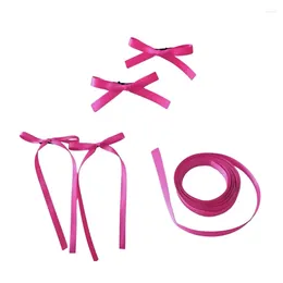 Hair Clips 50JB Elegant Bowknot Headwear Adjustable Ribbon Hairpin Pins