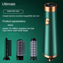 Hair Dryer Brush3 In 1 Electric Air BrushAnti Frizz Salon Blow Dryer Brush Volumizer For Curling Straightening Styling 240429