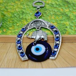 Decorative Figurines Elephant Car Simple Portable Beautiful Auto Parts Pendant Amulet Durable Decorations Blue Eyes Fashion Horseshoe