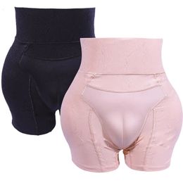 Men Hiding Gaff Shorts Butt Lifter Control Panties Body Shaper Fake Pad Foam Padded Hip Enhancer Waist Trainer Underpants 240428