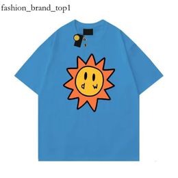 T Shirt Men Designer Drawdrew T Shirt Smiley Sun Playing Cards Tee Draw T Shirt Graphic Printing Tshirt Summer Trend Short Sleeve Casual Shirts 8231