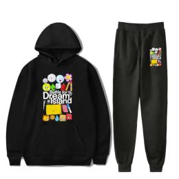 Jacknjellify BFDI Battle for Dream Island Men's Sportswear Sets Casual Tracksuit Two Piece Set Top and Pants Sporting Suits