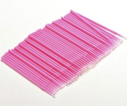 100PcsPack Lint Disposable Makeup Brushes Individual Lash Removing Tools Micro brushes Eyelash Extension Tools3595593