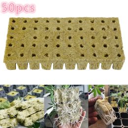 Decorations 50pcs Plant Starter Grow Plug Cubes Base Practical Cubes for Garden Greenhouse Orchard Sun Room Hydroponic Applications