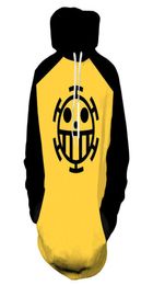 Anime One Piece 3D Hoodie Sweatshirts Trafalgar Law Cosplay Pirates Of Heart Thin Pullover Hoodies Tops Outerwear Coat Outfit G1206146294