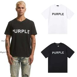 men designer t shirts mens t shirts Wholesale American Fashion Brand Purple Brand Tshirts for Men and Women Fashionable Street Printed T-shirts for Couples