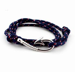 August Multilayer Rope Bracelet pulseras hombre Tom hope Nautical Anchor Sailor Anchor Bracelets men fiendship gifts KKA20167776030