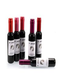 Popfeel Lip gloss Red Wine Bottle Lipstick High Quality Makeup 6 Colours Waterpoor Matte Lipgloss Longlasting Lip stick9192562