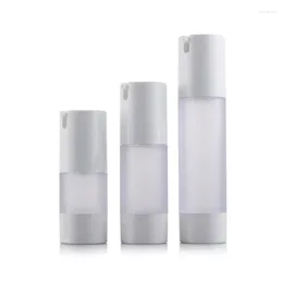 Storage Bottles 20PCS 15ml 30ml 50ml Frosted Empty Plastic Airless Pump Bottle White Lotion Gel DIY Cosmetic