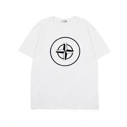 Men Brand T Shirt STONE Loose Letter Logo print tees ISLAND Couple style fashion simple loose Oversized Cotton Casual short sleeve top Tees Men Clothing A05