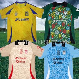 New 2024 2025 Tigres Soccer Jerseys green GIGNAC AQUINO L.QUINONES N.IBANEZ THAUVIN CORDOVA LAINEZ S.Cordova 24 25 football men and kids shirt 4XL