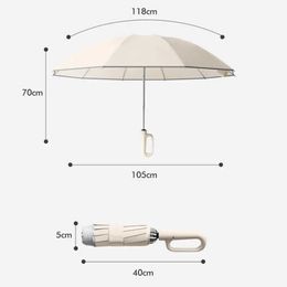 Umbrellas Buckle Umbrella Automatic Storm Resistance Increase and Reinforce High-grade Reverse Folding Rainstorm Special Umbrella