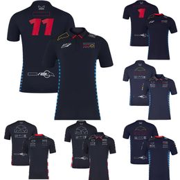 F1 Racing 2024 Team Driver T-shirt Mens Polo Shirt Formula 1 Racing Suit T-Shirt 1 and 11 Driver Fans T-Shirt New Season Race Jersey