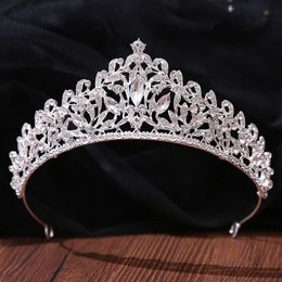 Luxury Full Circle Tiaras Pageant Clear Rhinestones King Queen Princess Crowns Wedding Bridal Brides Crown Party HeadPieces