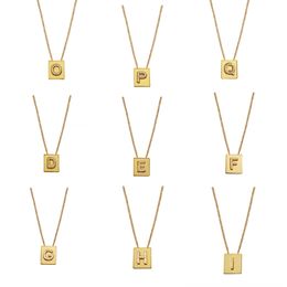 New Fashion Designer high-quality CELI Trendy Pendant Necklace 18k Gold Plated Suitable for Women in Europe and America Letter Board Square Necklace Jewellery Gifts