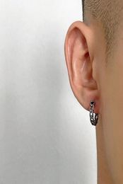 Wild Retro Tide Brand Earrings HipHop Stud Street Minimalist Ins Style Titanium Steel Trend Round Jewelry Accessories Men8552241