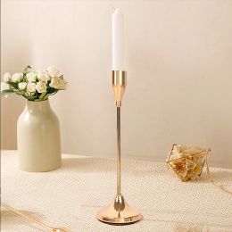 Candles 1pc Nordic Iron Candlestick Creative Simple Geometric Romantic Candle Cup Table Decoration Candle CandlestickCandle