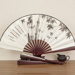 Decorative Figurines Chinese Style Fan Student 10 Inch Folding Hand Japanese Portable Eventail A Main Vintage Wedding Favors Gifts Ventagli