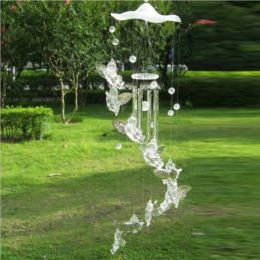 Decorations Wind Chime Guardian Angel Metal Aluminium Tubes Bell Wind Chime Creative Hollow Home Garden Wall Hanging Decoration Handmade Gift