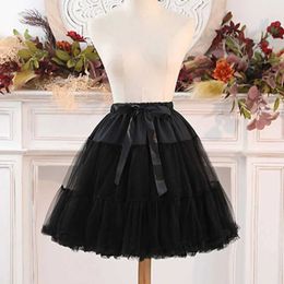 Skirts The complete collection of 90s vintage lolita lace fluffy black petticoat skirts tutu crisoline underskirt petticoat jointsL2429