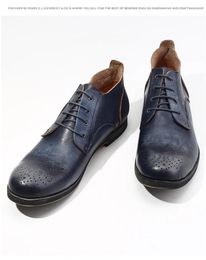 Casual Shoes LUXURY MEN GENUINE LEATHER LACE UP OFFICE BUSINESS WORK FORMAL BROGUE OXFORDS WEDDING