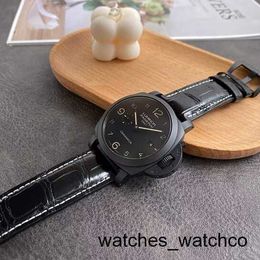 Fancy Wrist Watch Panerai Men's LUMINOR 1950 Series 44mm Diameter Automatic Mechanical Calendar Display Watch PAM00441 Ceramic/dual Time Zone Power Reserve Display