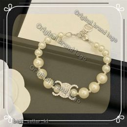 Luxury Celinr Bracelet Jewellery Designer Gold Silver Bracelets Womens Mens Fashion For Women Alloy Pearl Bracelet Valentine Gifts Pendant Jewellery 706