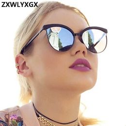 Sunglasses Brand Designer Women Luxury Plastic Sun Glasses Classic Retro Cat Eye Outdoor Oculos Gafas H240429