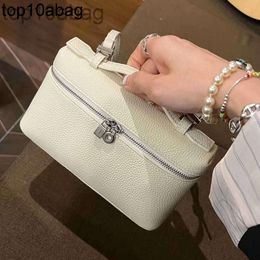 loro piano bag loro * pianaly bag Loro * LP bag L19 lunch box bag pianaly genuine leather womens bag single crossbody handbag makeup bag small bag for women 3XPZ