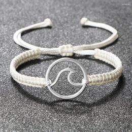 Link Bracelets 2024 Handmade & Bangles For Couple Fashion Adjustable Thread String Rope Braided Men Women Yoga Charm Jewellery Gift