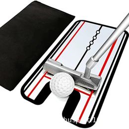 Golf Swing Straight Practice Golf Putting Mirror Alignment Training Aid Swing Trainer Eye Line Golf Accessories