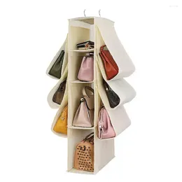 Storage Bags Hanging Bag With Metal Hook Handbag Wallet Solution Space Saving Organiser Heavy Duty For Wardrobe