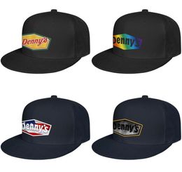 Dennys Pancake Houses Core Smoke Logo for men and women snap back baseballcap styles running Hip Hopflat brimhats America Flag Gay3563579