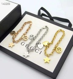 New European and American fashion highend bracelets luxury women accessories titanium steel braceletsNO Box6836538