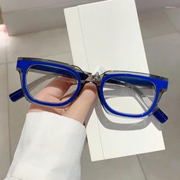 Sunglasses Frames KAMMPT Fashion Square Eyeglasses For Women 2024 In Ins Trendy Brand Designer Vintage Non-prescription Eyewear