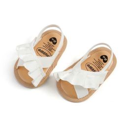 Сандалии Citgeett Summer Baby Sandals Симпатичная бурная квартира мягкая подошва первого шага Walkerl240429