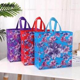 Storage Bags StoBag 12pcs Non-woven Gift Tote Bag Shopping Fabric Package Clothes Large Reusable Pouch Portable Holiday Party Favors