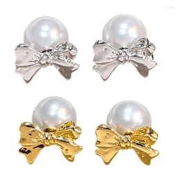 Stud Earrings Sweet Bowknot Elegant Ear Studs Stylish Accessory Beautiful Pin Perfect Jewelry Gift For Fashion Ladies