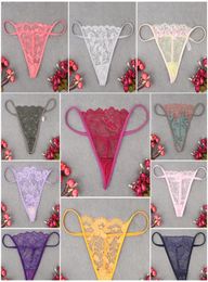 10PCSPack Random Colour New Whole Women039s Mini Briefs Thong Sexy Transparent Underwear Gstring Tback Lot Bulk S9236162584