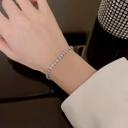 Link Bracelets Fashion Zircon Bead Charm Bracelet &Bangle For Women Girls Lovely Handmade Party Wedding Jewellery Gift Sl588