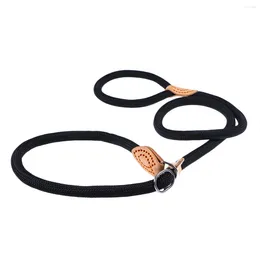 Dog Collars 14CM Training Leash Collar Lead Nylon For Pets (Black)