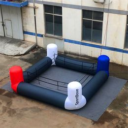 6mLx6mWx1.5mH (20x20x5ft) with blower Outdoors Sprot InflatableS Boxing Ring Race Promotional Inflatables ring Customised inflatable ring stage