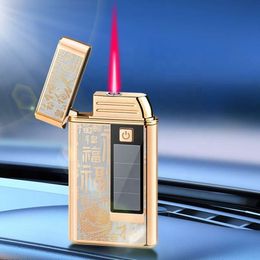 New Business Gift Creative Solar Metal Charging Windproof Iatable Ignition Lighter